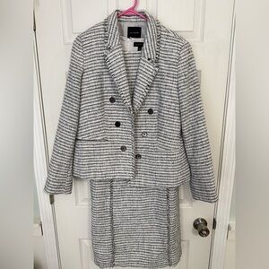 The Limited Classic White Black Suit Dress